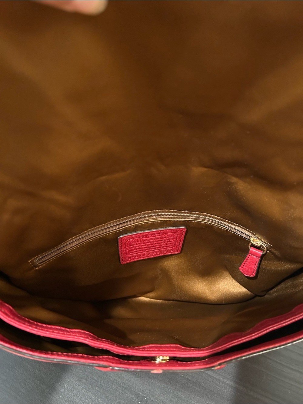 Coach Maddison Red Leather bag GUC - Picture 8 of 16